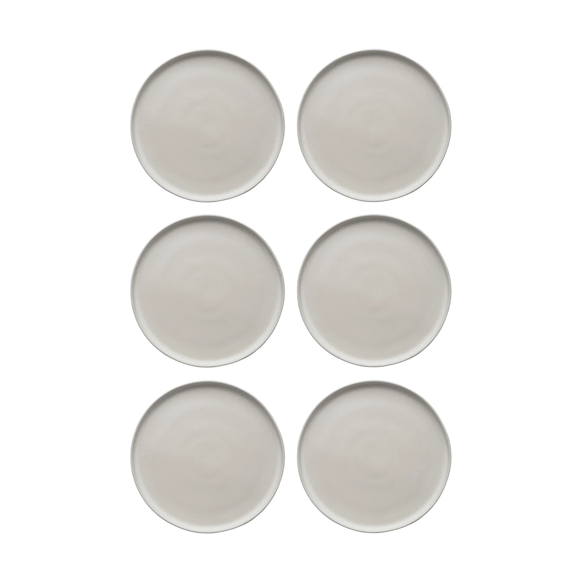 Sandsbro mattallrik offwhite, Ø26 cm, 6-pack,  Scandi Living