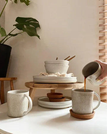 Sandsbro pastatallrik ljusgrå, Ø23 cm, 8-pack - Scandi Living