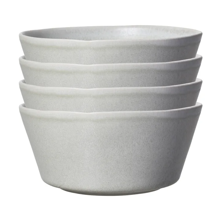 Sandsbro skål ljusgrå, Ø15 cm, 4-pack - Scandi Living