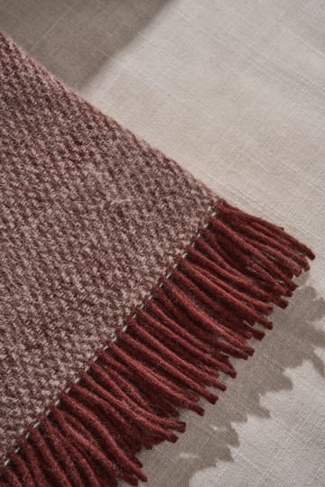 Sandstone ullpläd 130x180 cm - Burgundy - Scandi Living