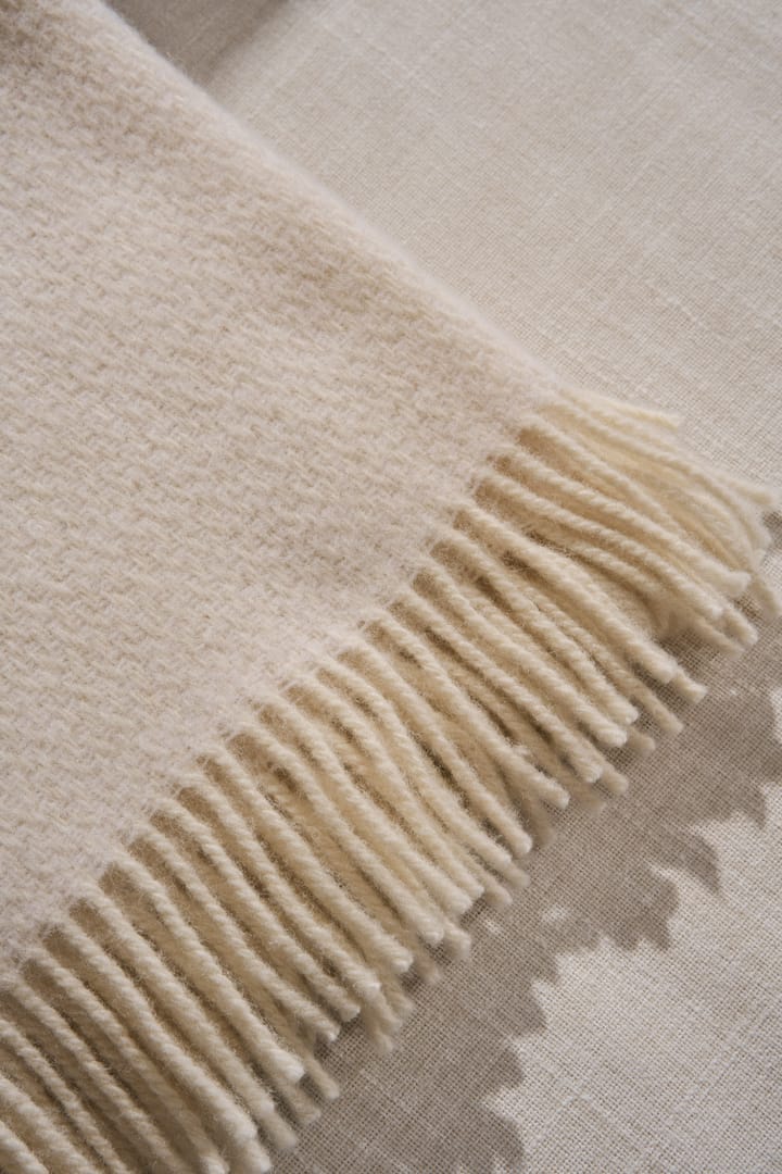 Sandstone ullpläd 130x180 cm, Creme Scandi Living