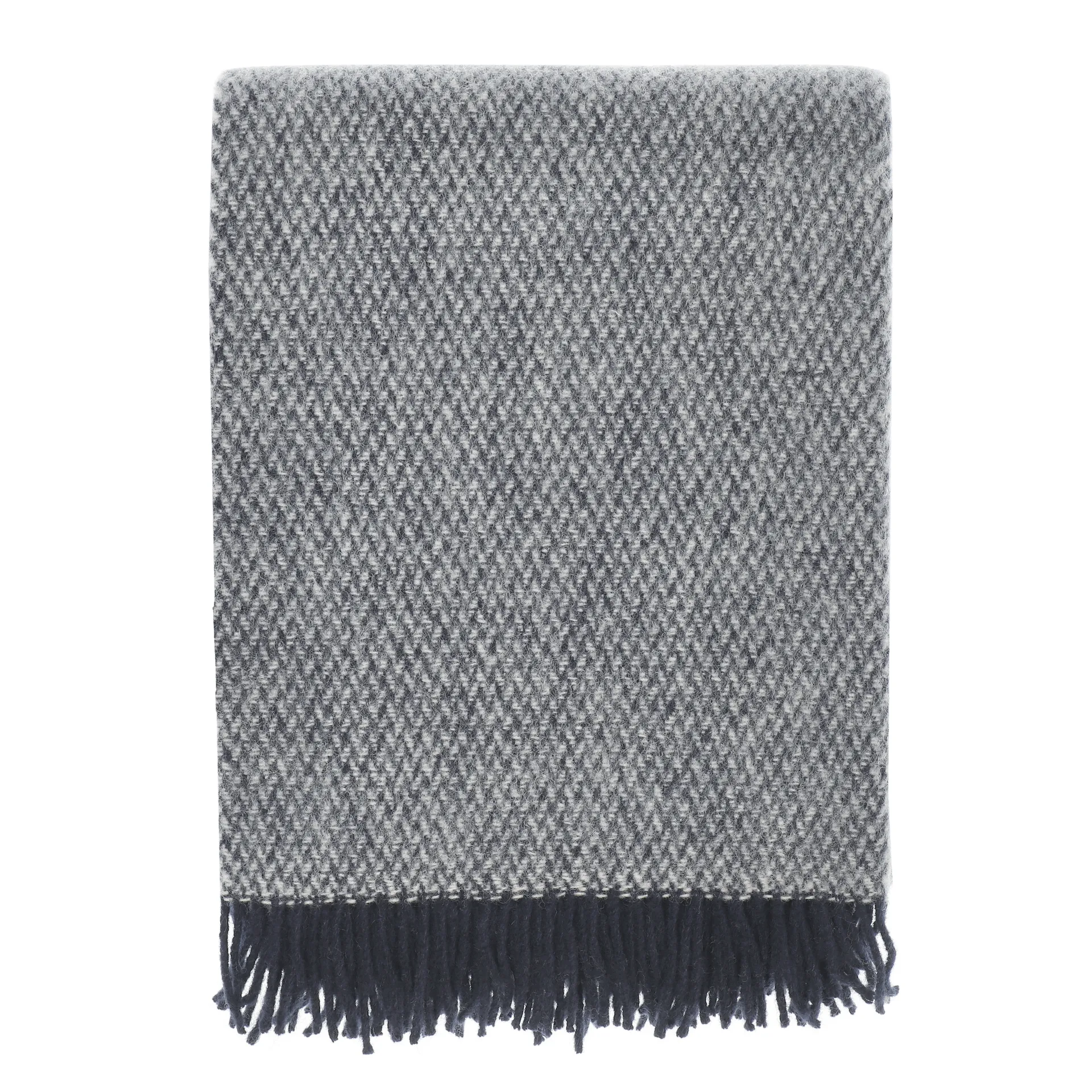 Sandstone ullpläd 130x180 cm, Indigo blå Scandi Living