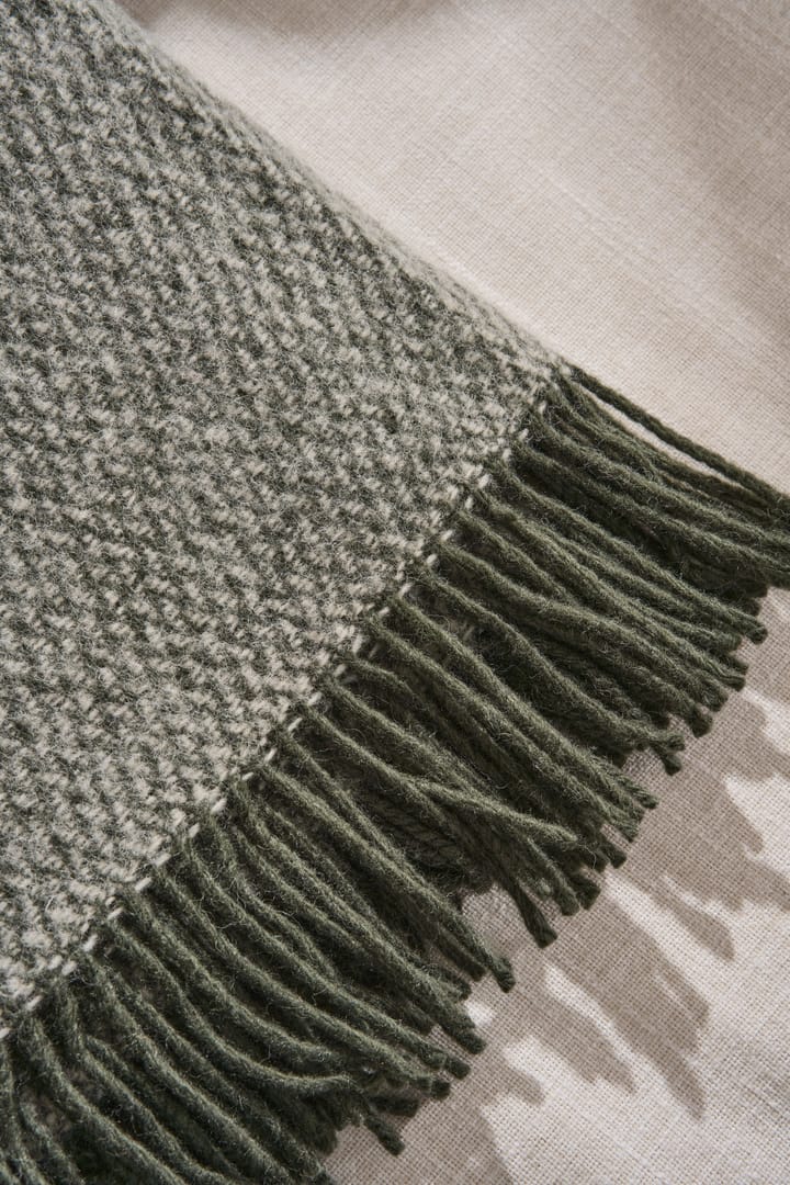 Sandstone ullpläd 130x180 cm, Khaki grön Scandi Living