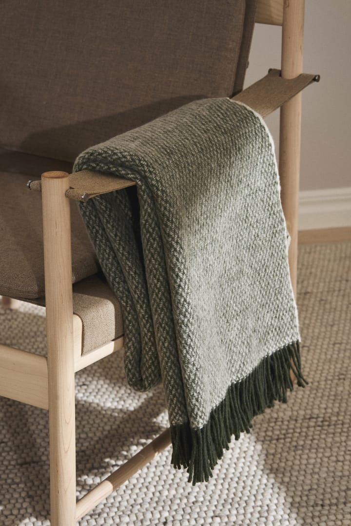Sandstone ullpläd 130x180 cm, Khaki grön Scandi Living