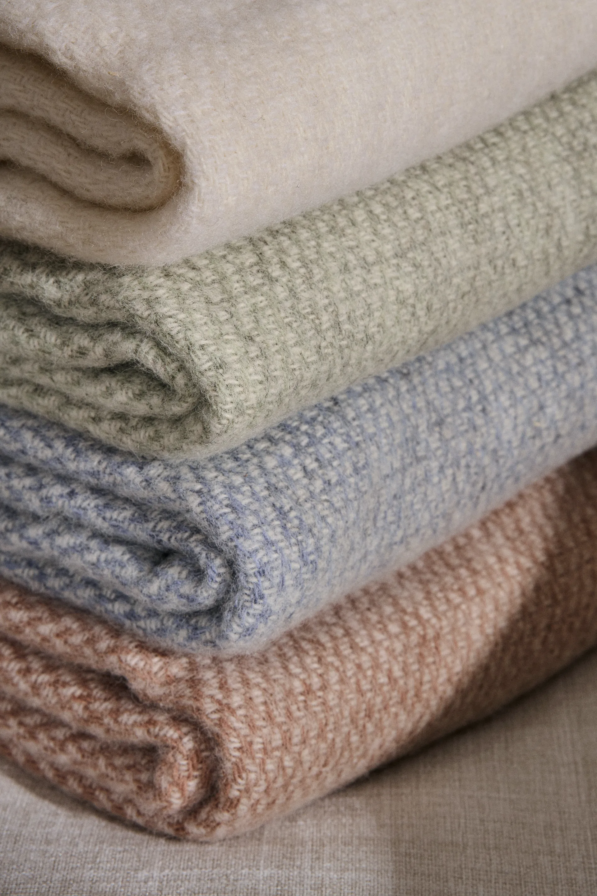 Sandstone ullpläd 130x180 cm, Sage Melange Scandi Living