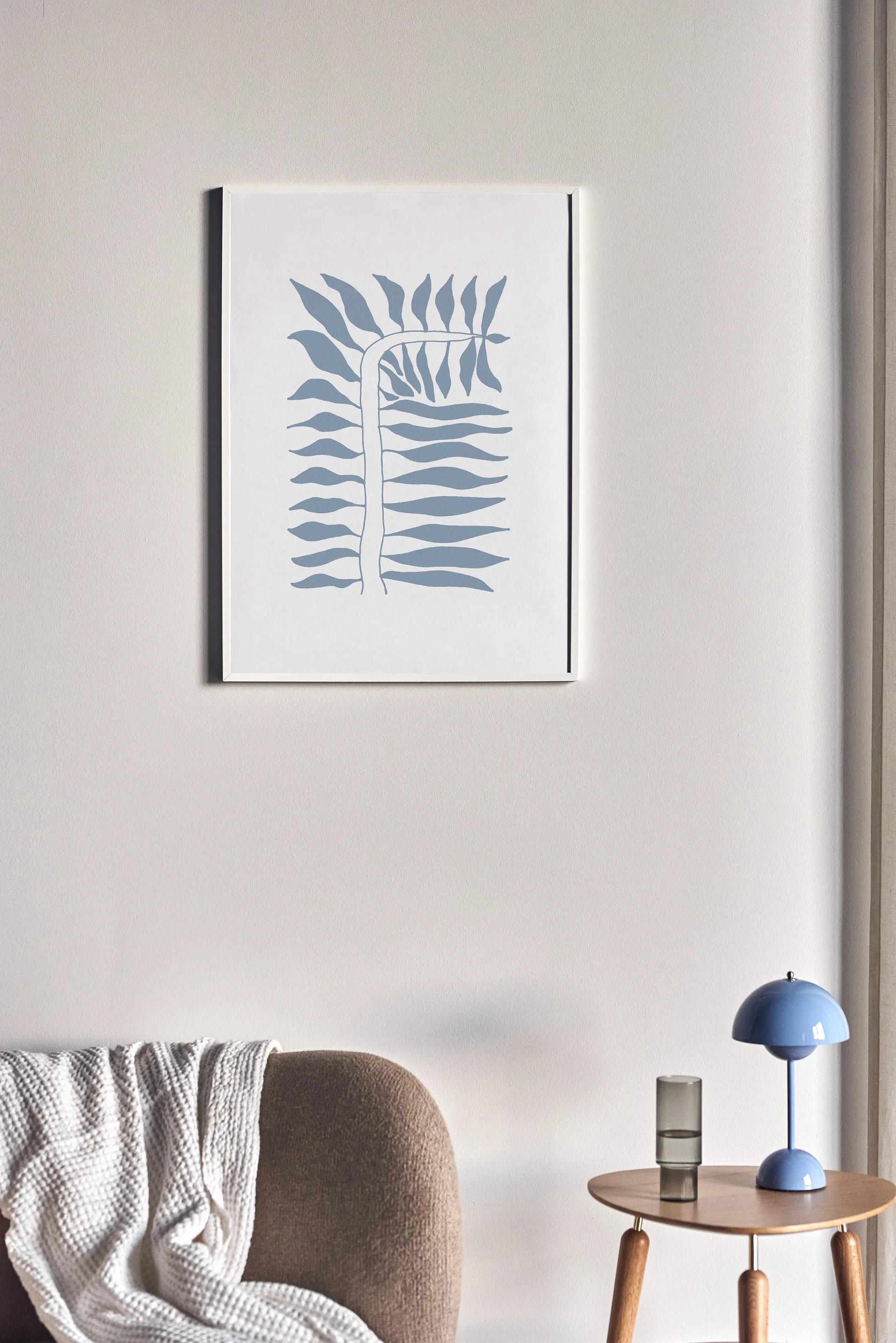 Seeding poster blå, 30x40 cm Scandi Living