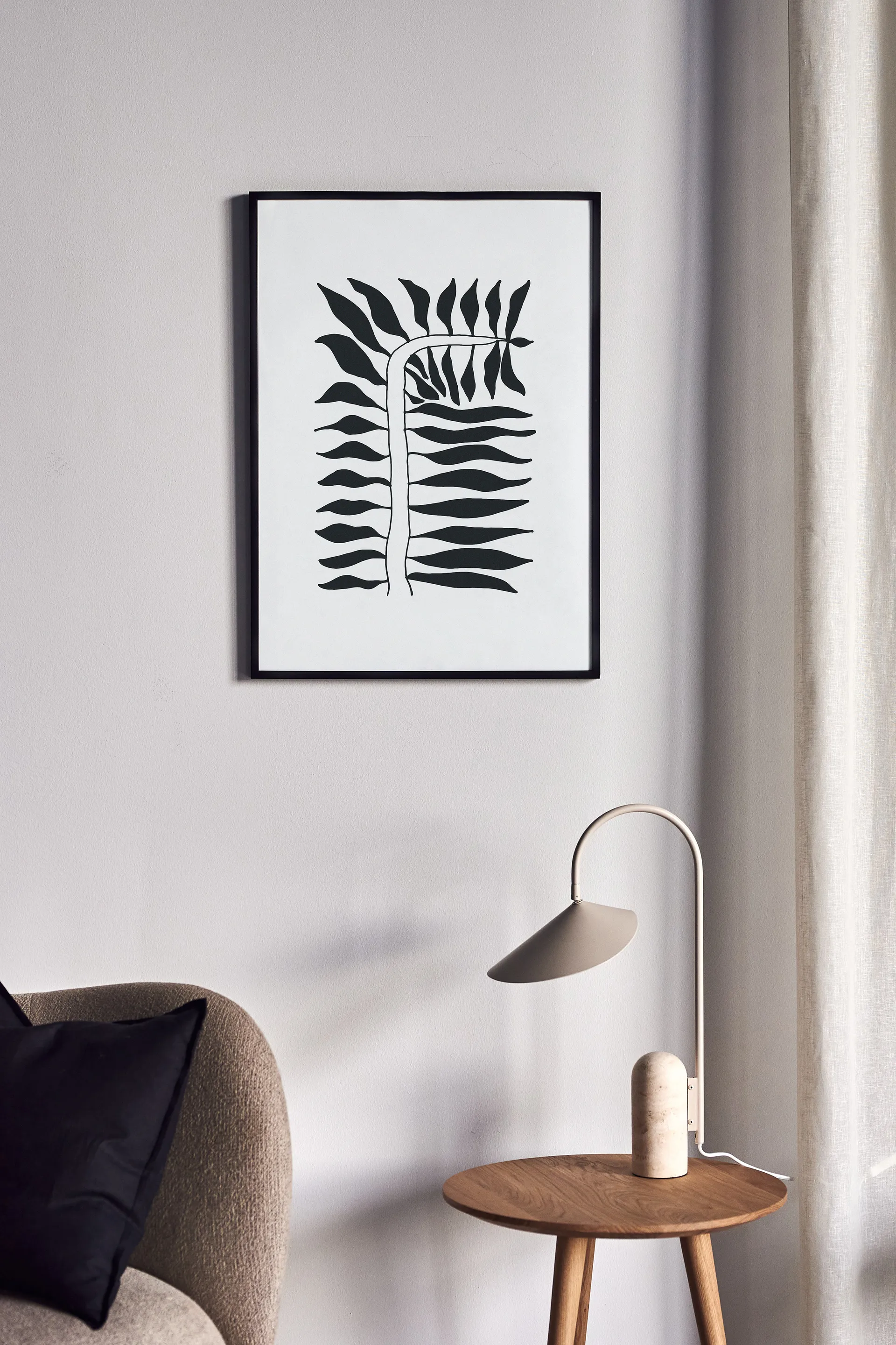 Seeding poster svart, 50x70 cm Scandi Living