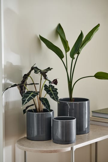 Sleek kruka Ø15 cm - Charcoal - Scandi Living