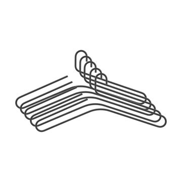 Smooth galge 5-pack - Black - Scandi Living