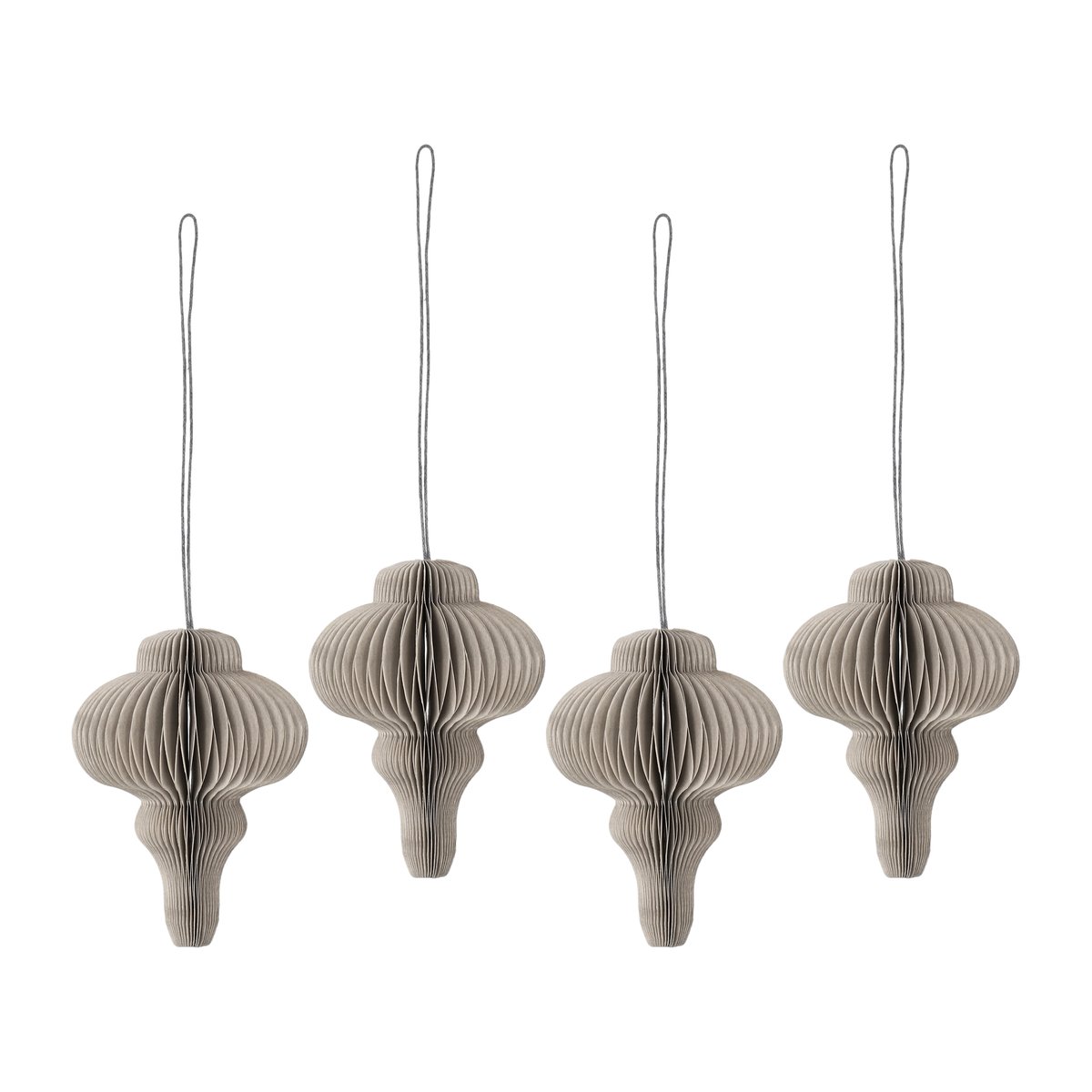 Scandi Living Spira julgranshänge 4-pack Beige | Skandinavisk Design | Juldekorationer & Julpynt | Beige