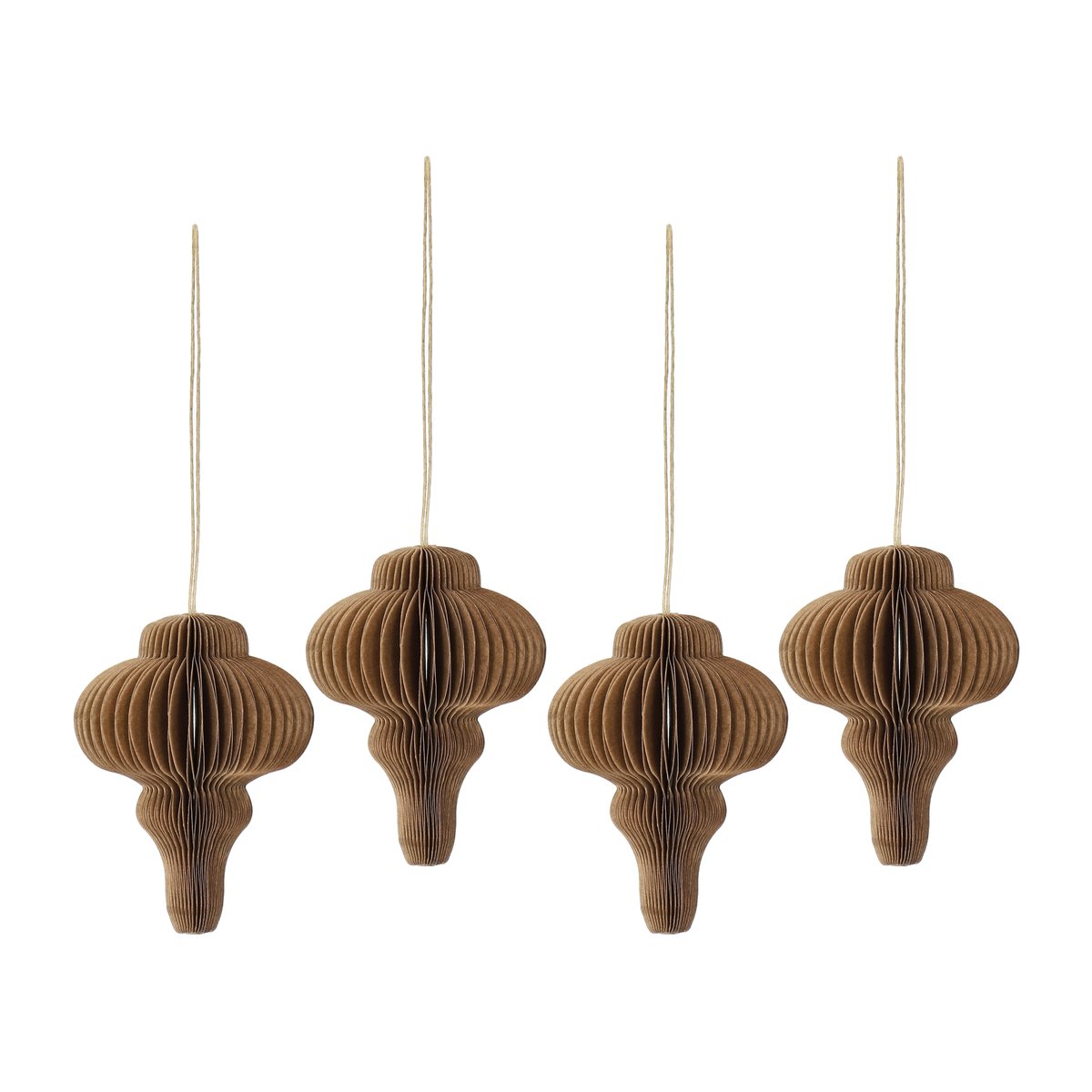 Scandi Living Spira julgranshänge 4-pack Natural | Skandinavisk Design | Juldekorationer & Julpynt | Beige