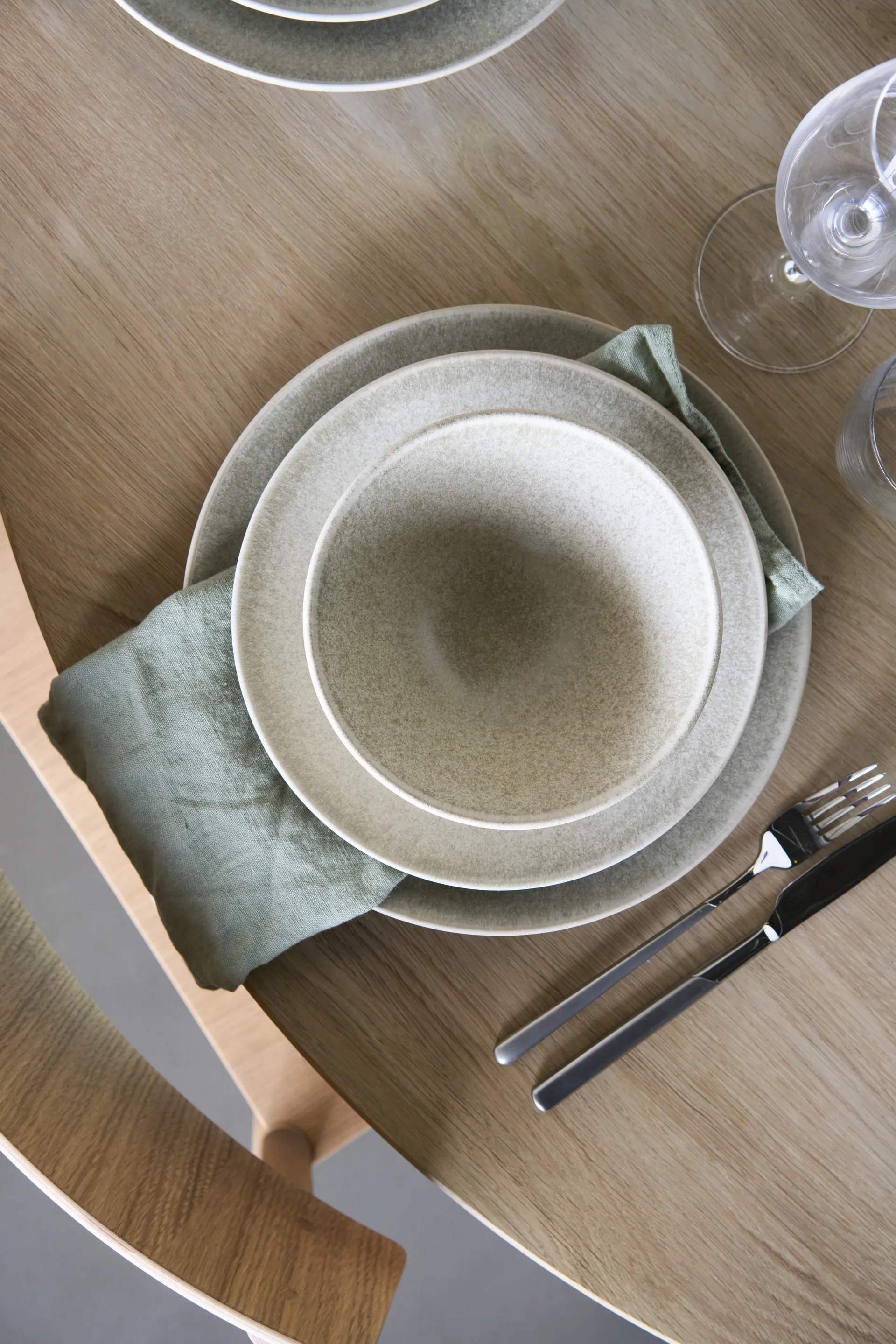 Terra mattallrik, Beige stengods, Ø26,5 cm Scandi Living