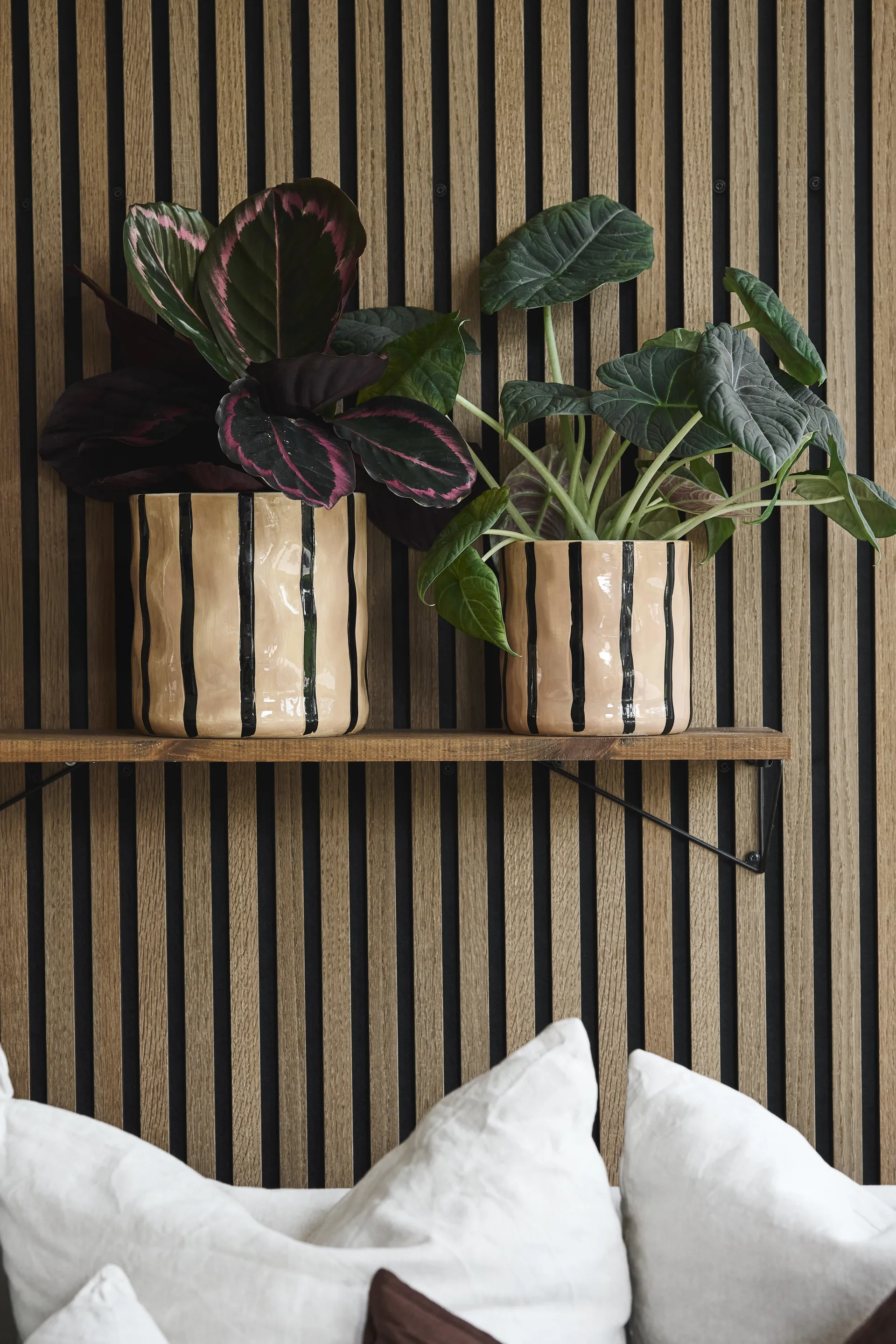 Thrive kruka Ø16 cm, Beige-svart Scandi Living