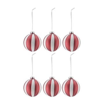 Tradition julgranskula 6-pack - Red/white - Scandi Living