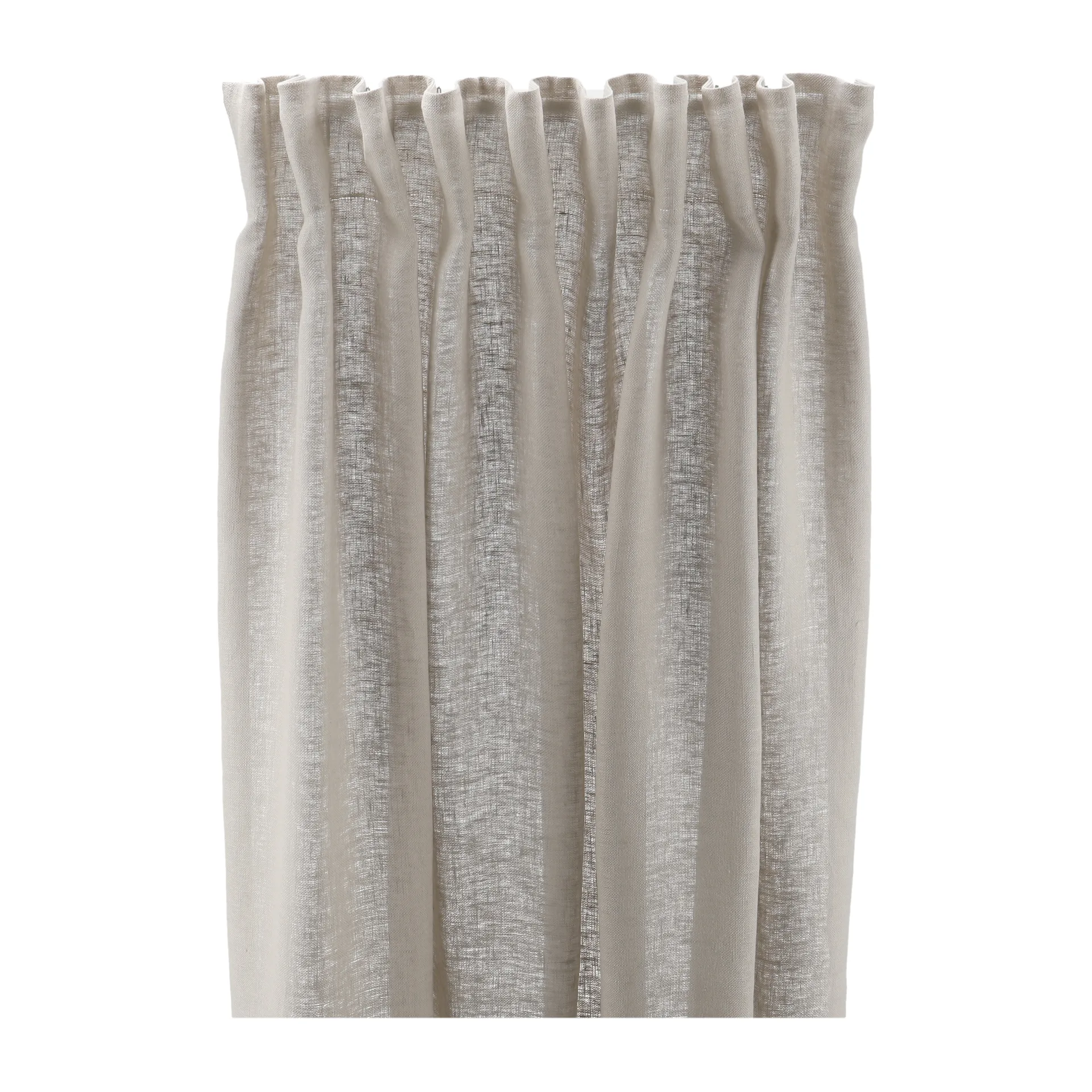 Tranquility gardinlängd med multiband 139x250 cm, Greige Scandi Living