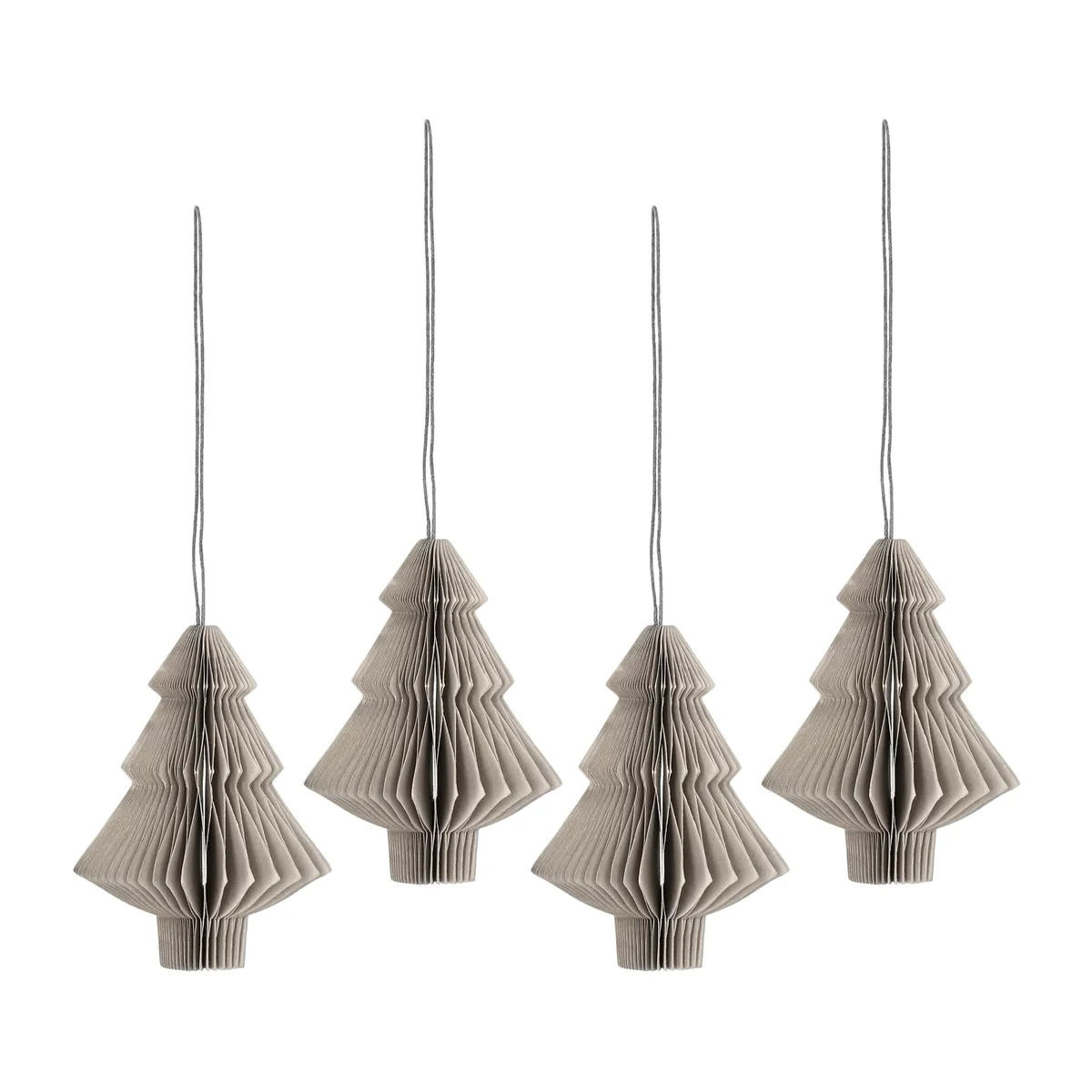 Scandi Living Tree julgranshänge 4-pack Beige