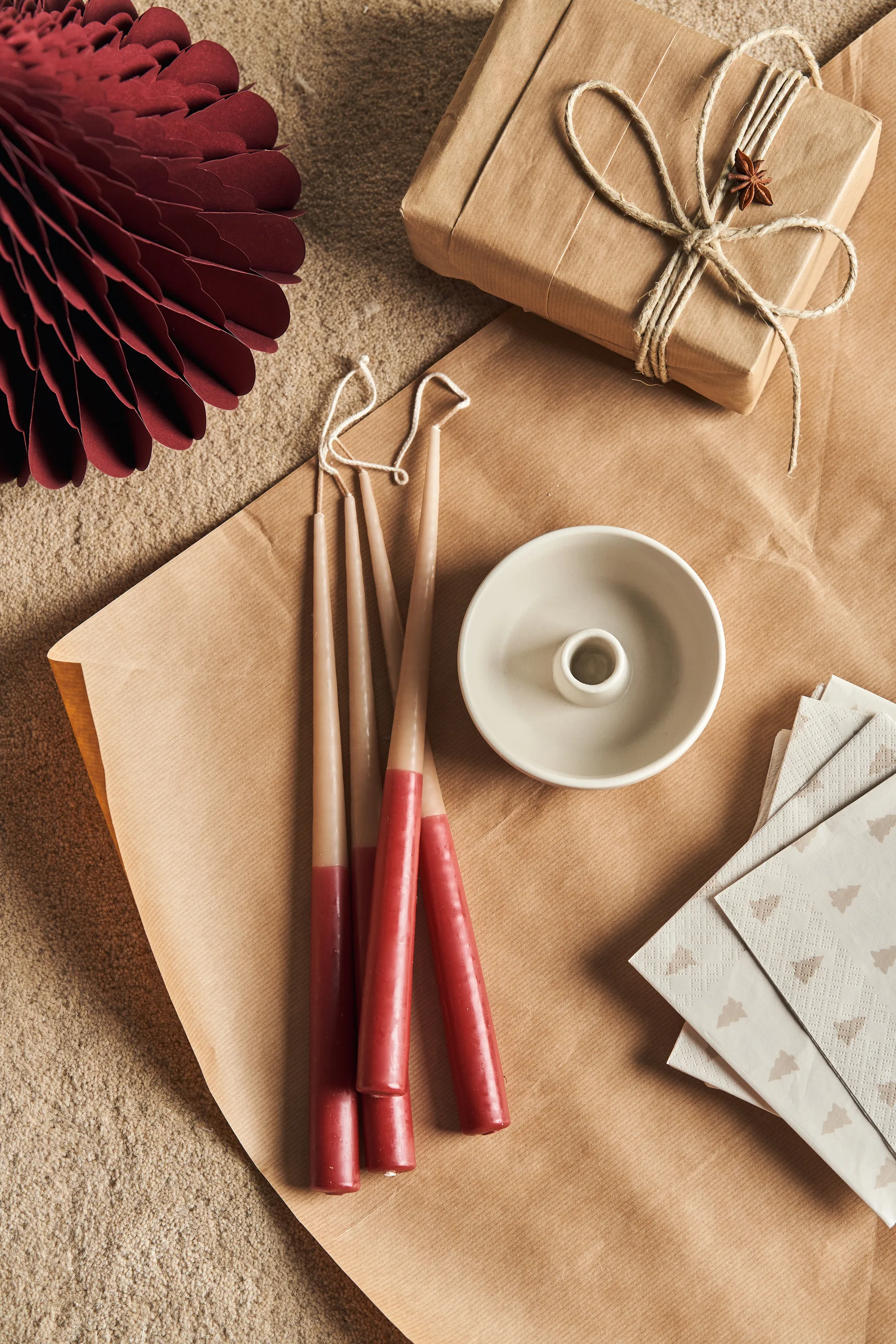 Trees juldekoration 2-pack, Red Scandi Living