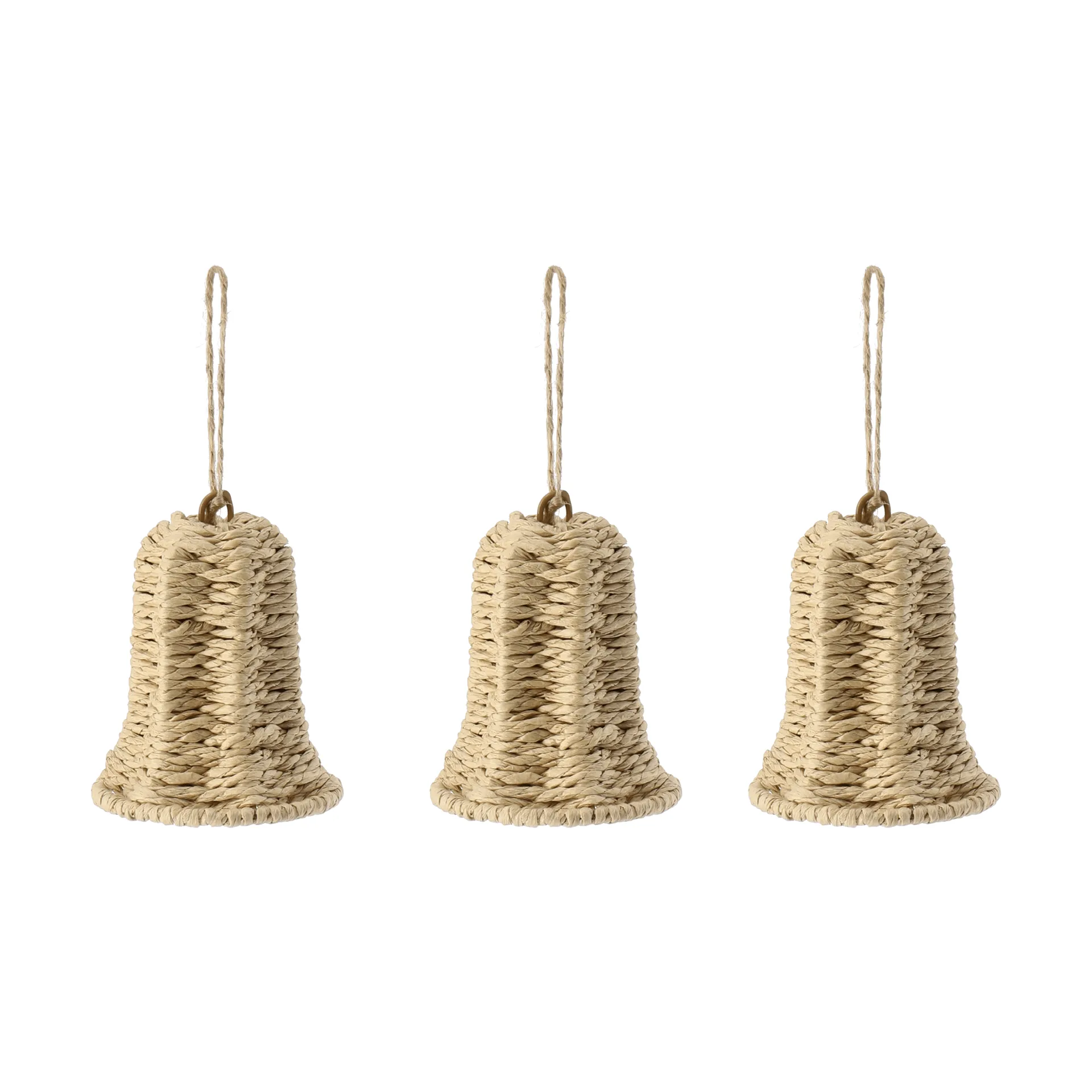 Twine julgranshänge klocka 3-pack, Natur Scandi Living