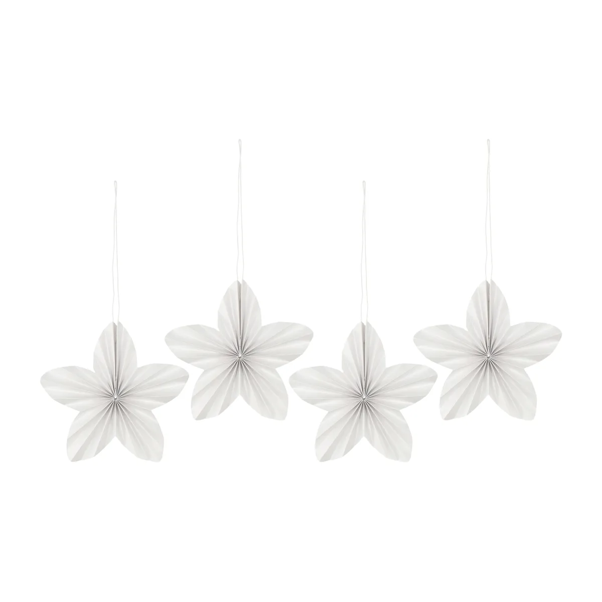 Scandi Living Twinkle julgranshänge 4-pack White