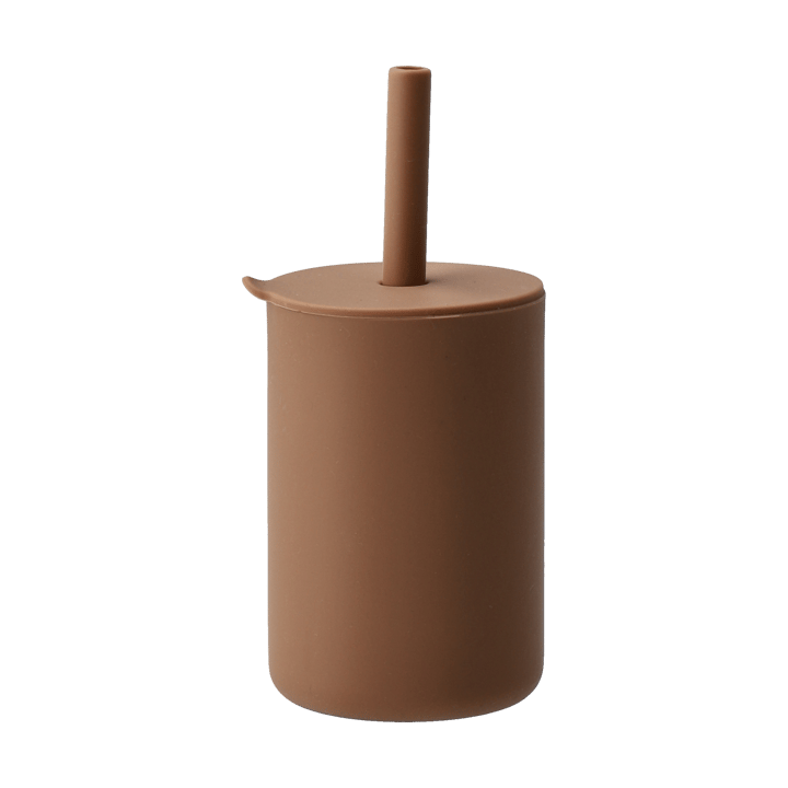 Vega mugg med sugrör silikon - Hazel - Scandi Living