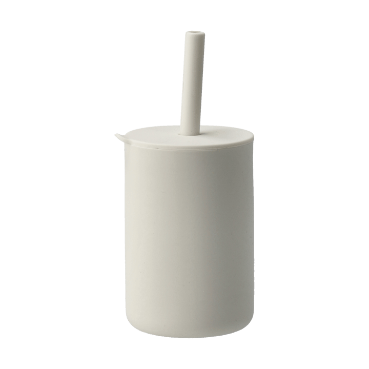 Vega mugg med sugrör silikon - Vanilla - Scandi Living