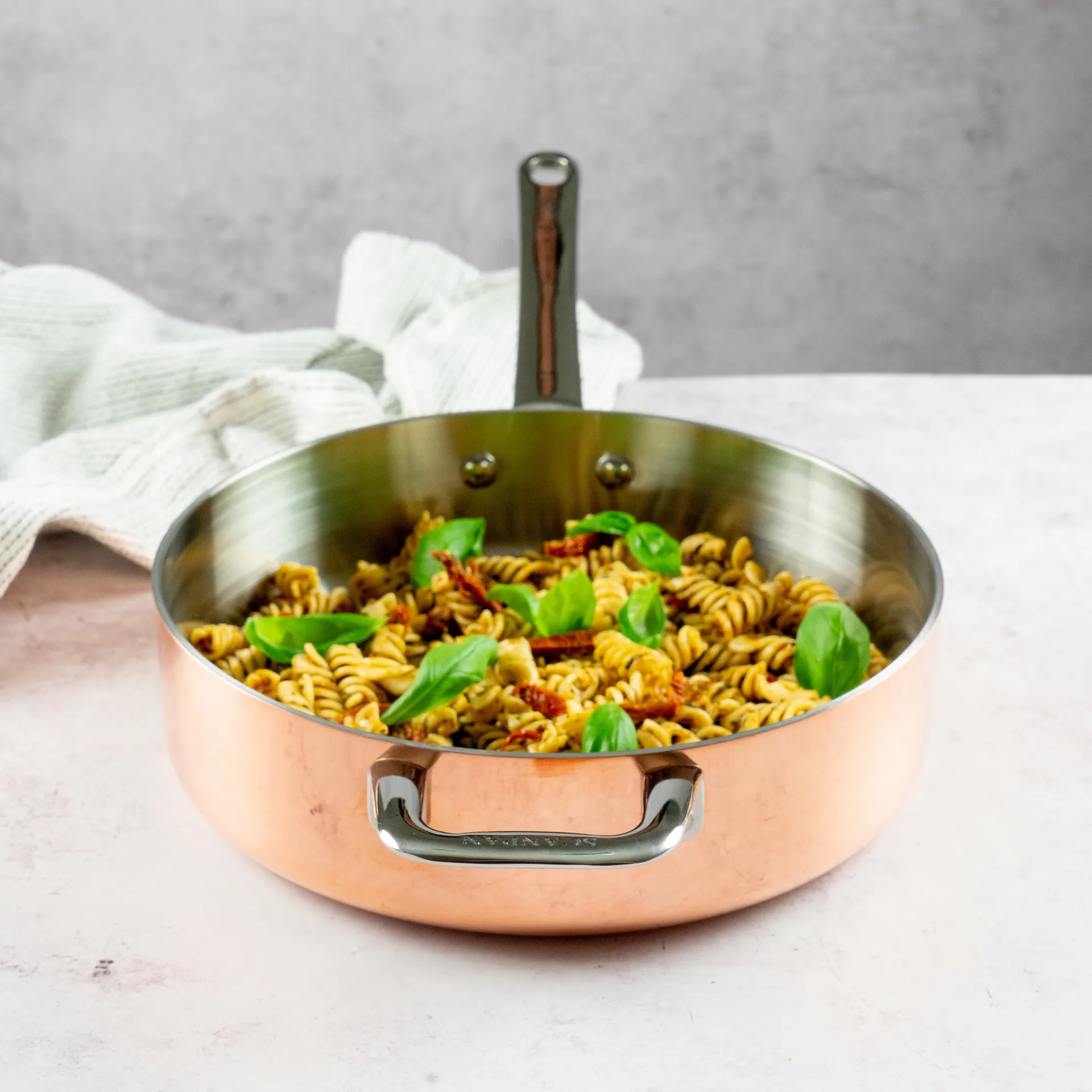 Maitre D’ traktörpanna med handtag koppar, Ø24 cm Scanpan