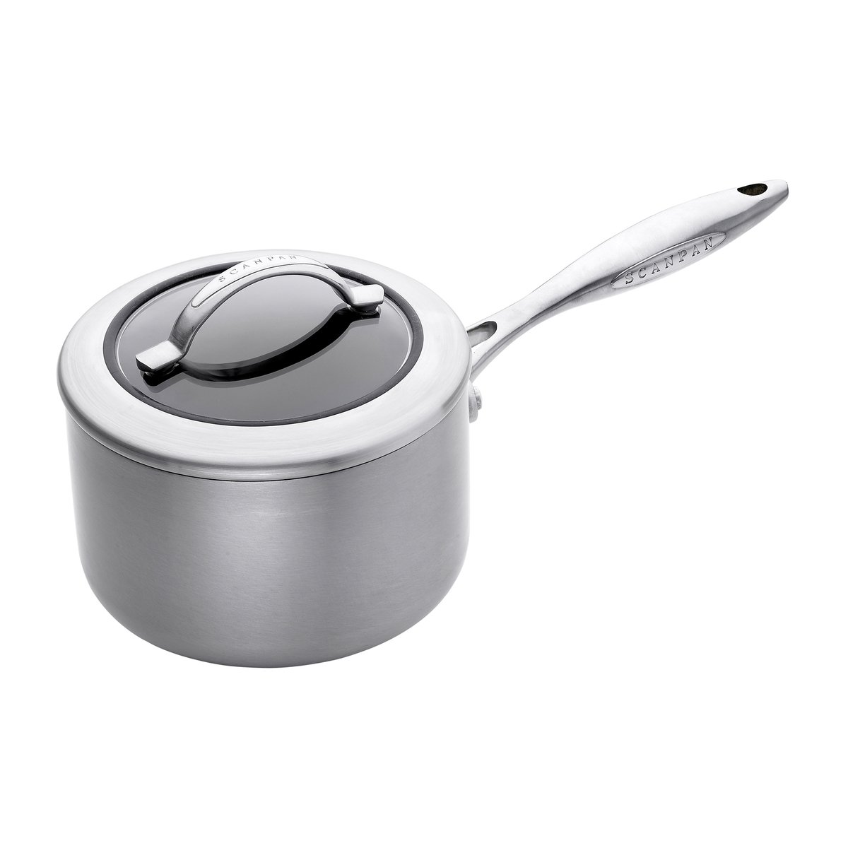 Scanpan CTX kastrull med lock 1,8 liter | Skandinavisk Design | Kastruller | Silverfärgad