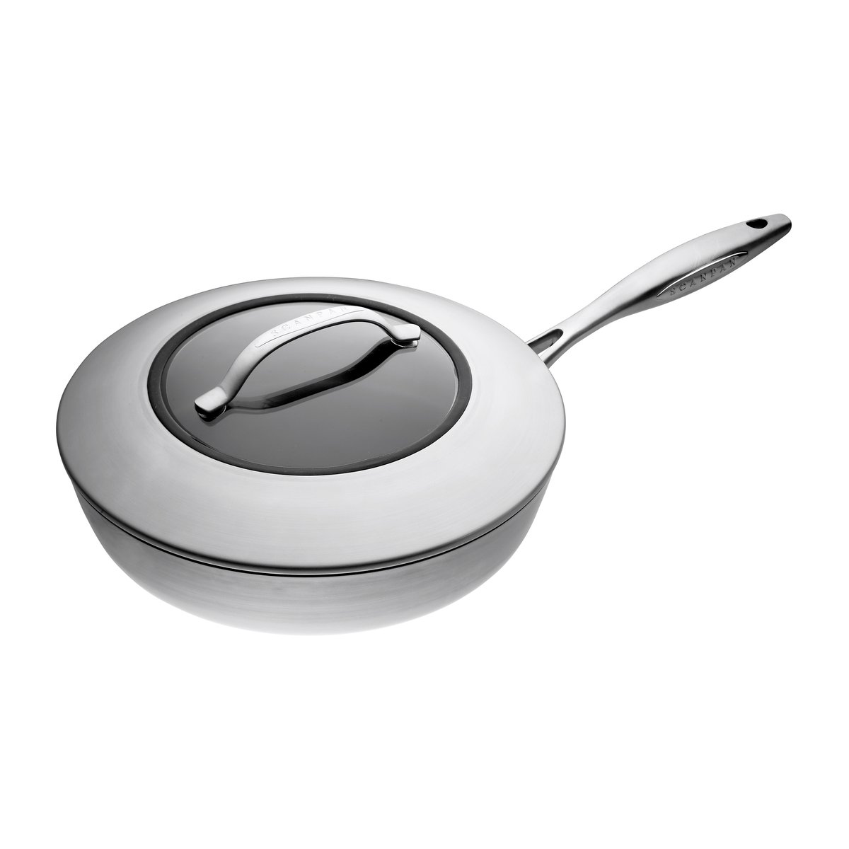 Scanpan CTX traktörpanna med lock Ø26 cm | Skandinavisk Design | Traktörpannor & Sauteuser | Silverfärgad