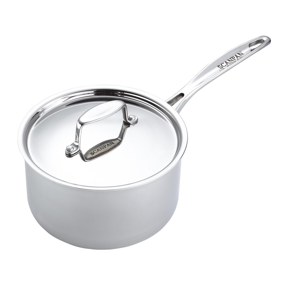 Scanpan Fusion 5 kastrull med lock 2,7 liter | Skandinavisk Design | Kastruller | Silverfärgad