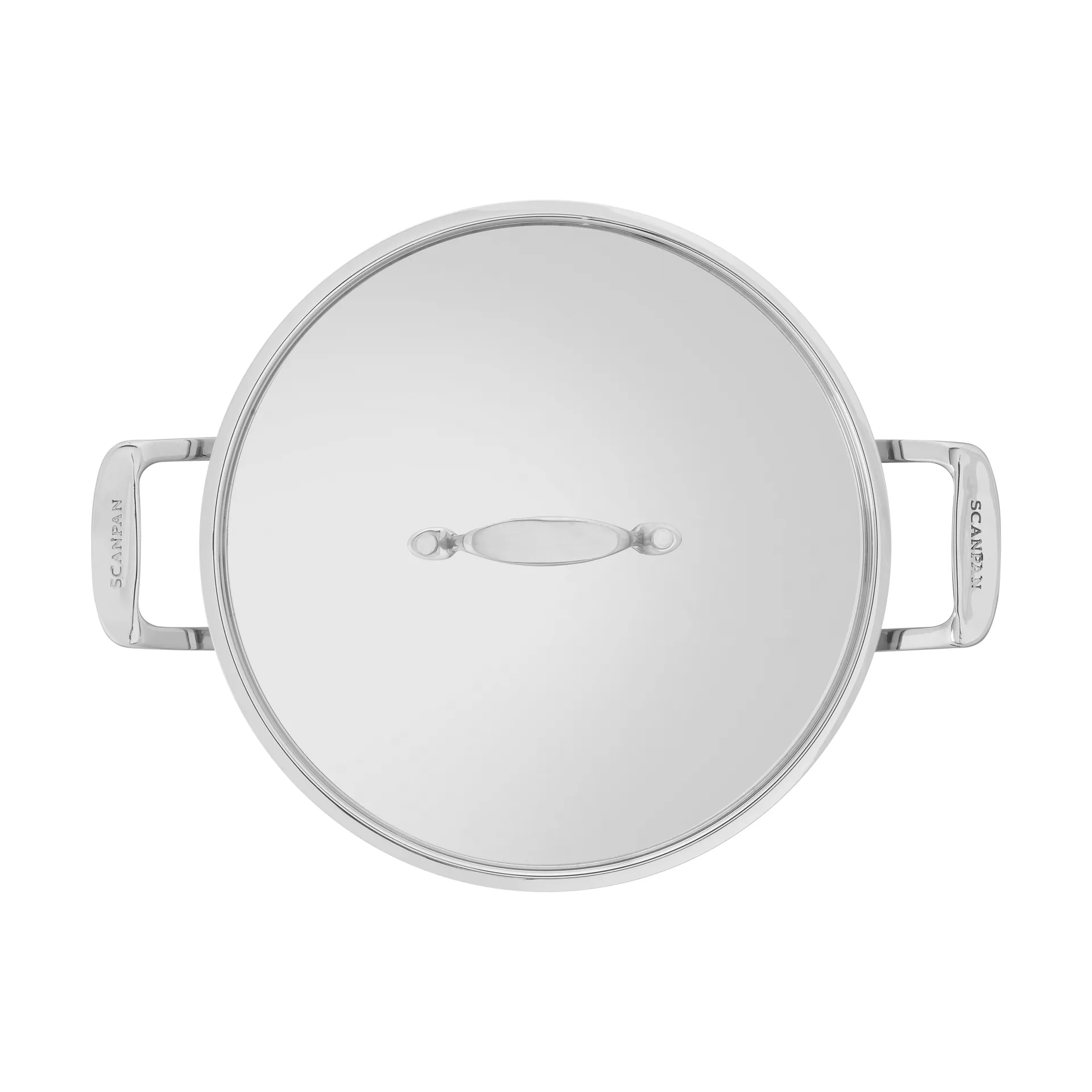 Scanpan Fusion 5 serveringspanna med lock, Rostfritt stål, Ø28 cm Scanpan