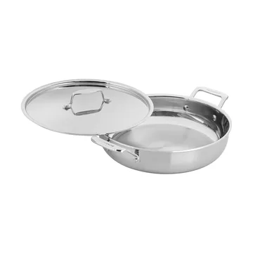 Scanpan Fusion 5 serveringspanna med lock - Rostfritt stål, Ø28 cm - Scanpan