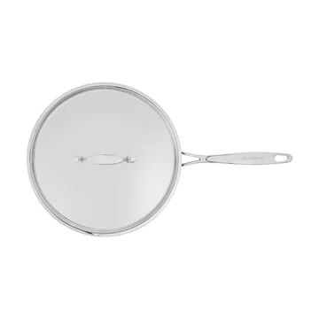 Scanpan Fusion 5 traktörpanna med lock - Rostfritt stål, utan handtag, Ø26 cm - Scanpan