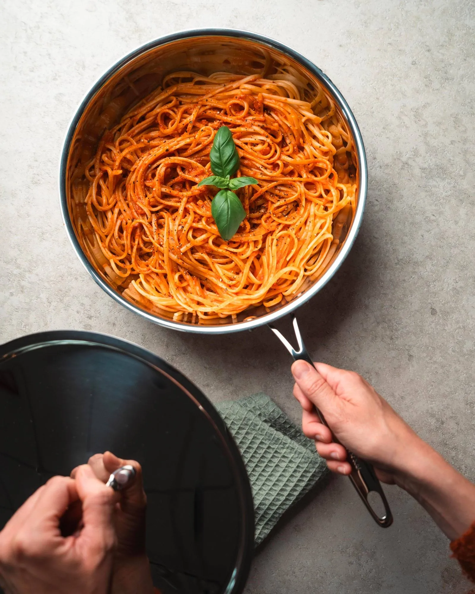 Scanpan Fusion 5 traktörpanna med lock, Rostfritt stål, utan handtag, Ø26 cm Scanpan