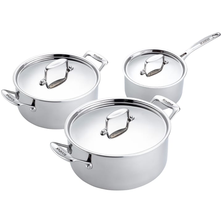 Scanpan Fusion grytset 3 delar - Rostfritt stål - Scanpan