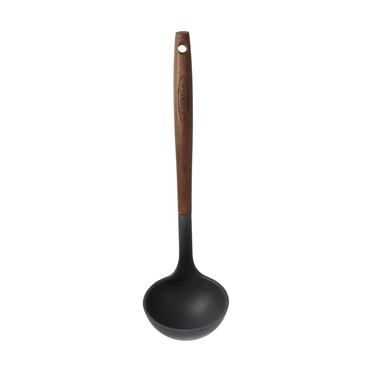 Scanpan soppslev 31 cm Karboniserad ask | Skandinavisk Design | Serveringsbestick | Brun