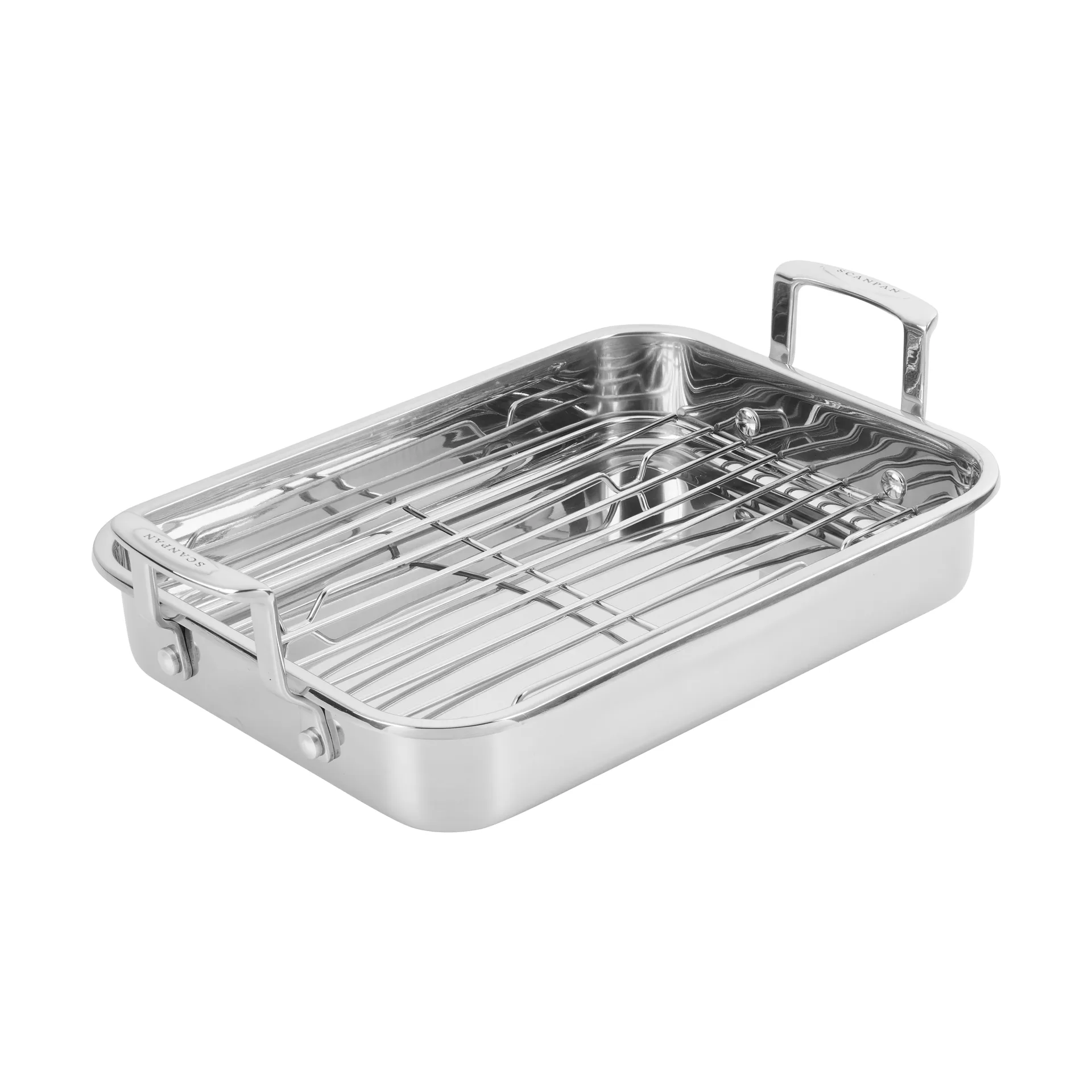 Scanpan STS roaster med galler, Rostfritt stål 42x26 cm Scanpan
