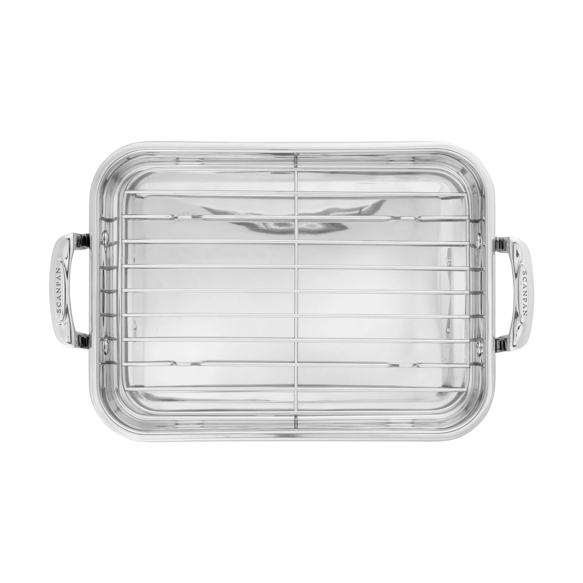 Scanpan STS roaster med galler, Rostfritt stål 42x26 cm Scanpan