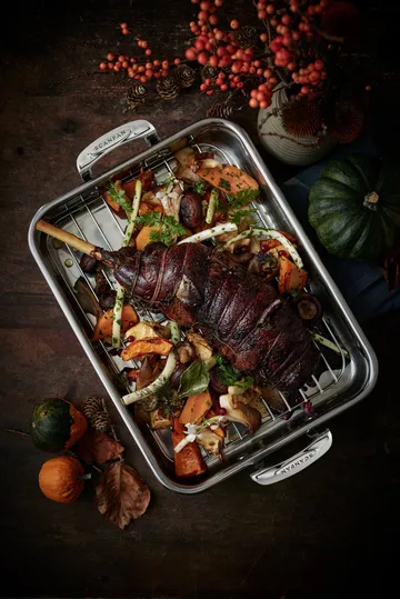 Scanpan STS roaster med galler - Rostfritt stål 42x26 cm - Scanpan