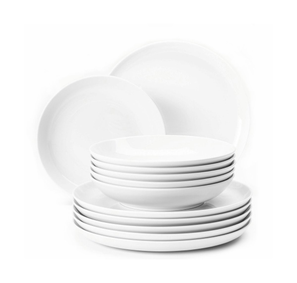 Seltmann Weiden Lido servisset 12 delar Vit | Skandinavisk Design | Serviser & Startset | Vit