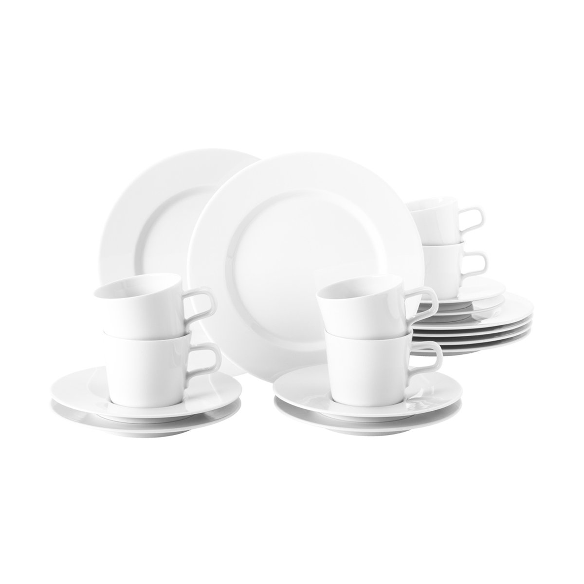 Seltmann Weiden No Limits kaffeservis 18 delar Vit | Skandinavisk Design | Serviser & Startset | Vit