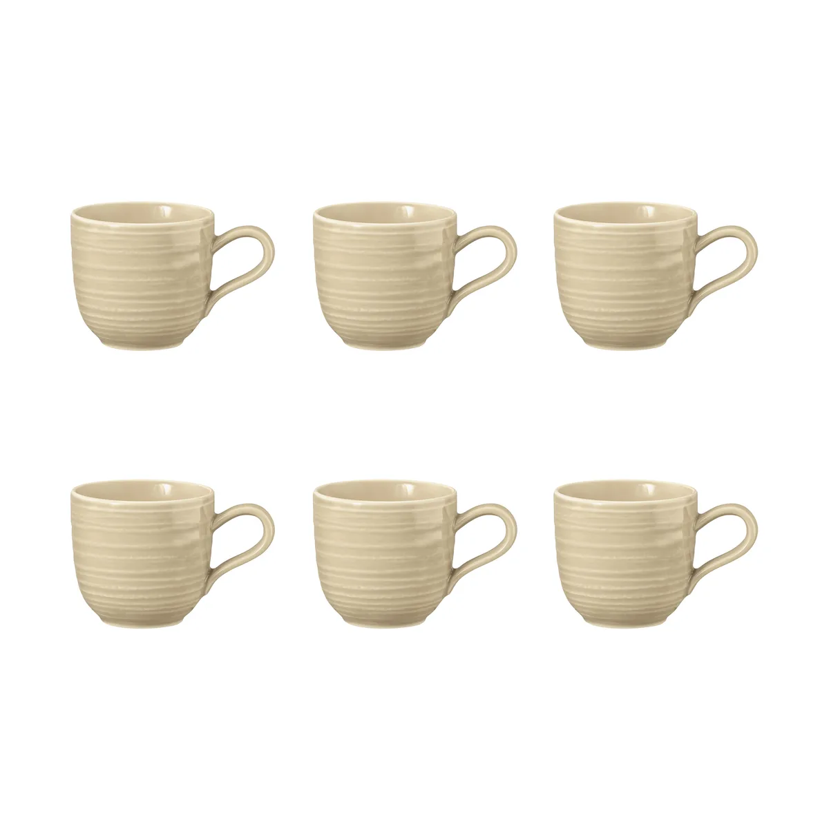 Seltmann Weiden Terra espressokopp 9 cl 6-pack Sand Beige