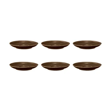Terra kaffefat Ø12 cm 6-pack - Earth Brown - Seltmann Weiden