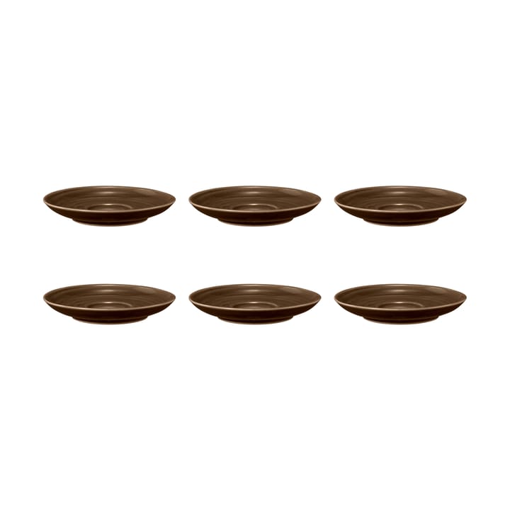 Terra kaffefat Ø12 cm 6-pack - Earth Brown - Seltmann Weiden