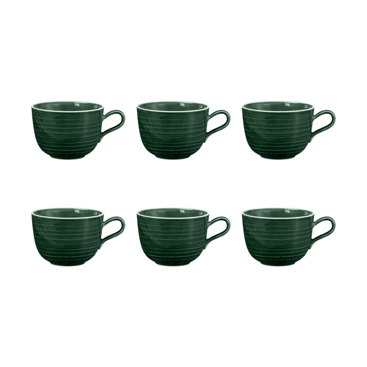 Seltmann Weiden Terra kopp 38 cl 6-pack Moss Green | Skandinavisk Design | Kaffekoppar | Grön