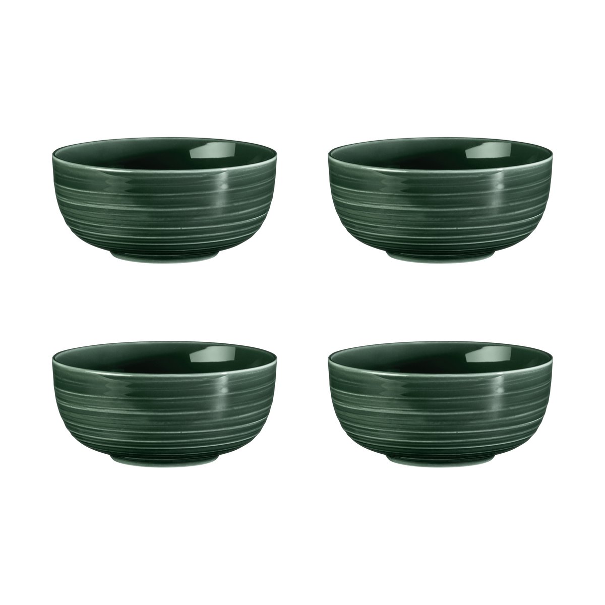 Seltmann Weiden Terra skål 15 cm 4-pack Moss Green | Skandinavisk Design | Frukostskålar | Grön