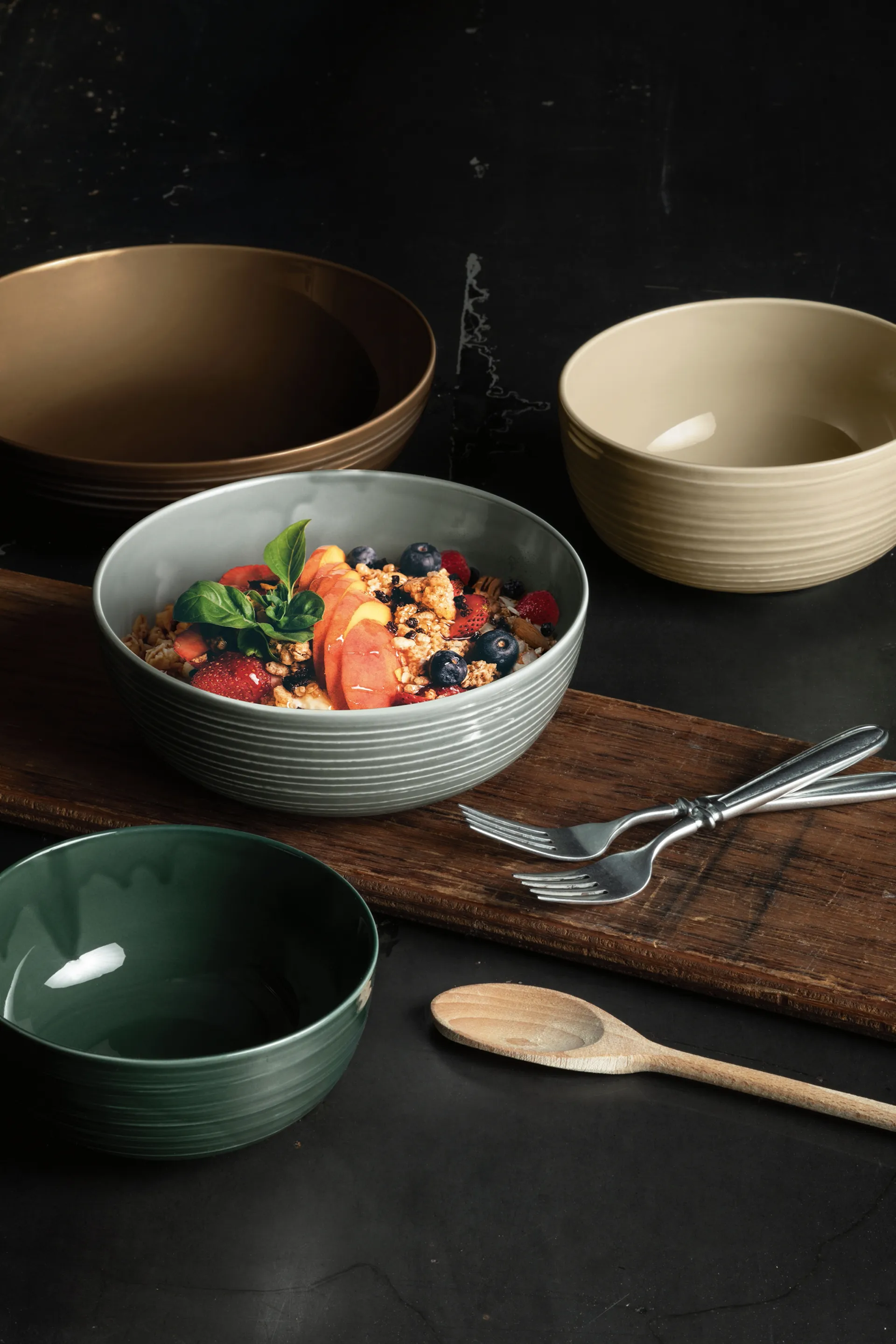 Terra skål Ø15 cm 4-pack, Moss Green Seltmann Weiden