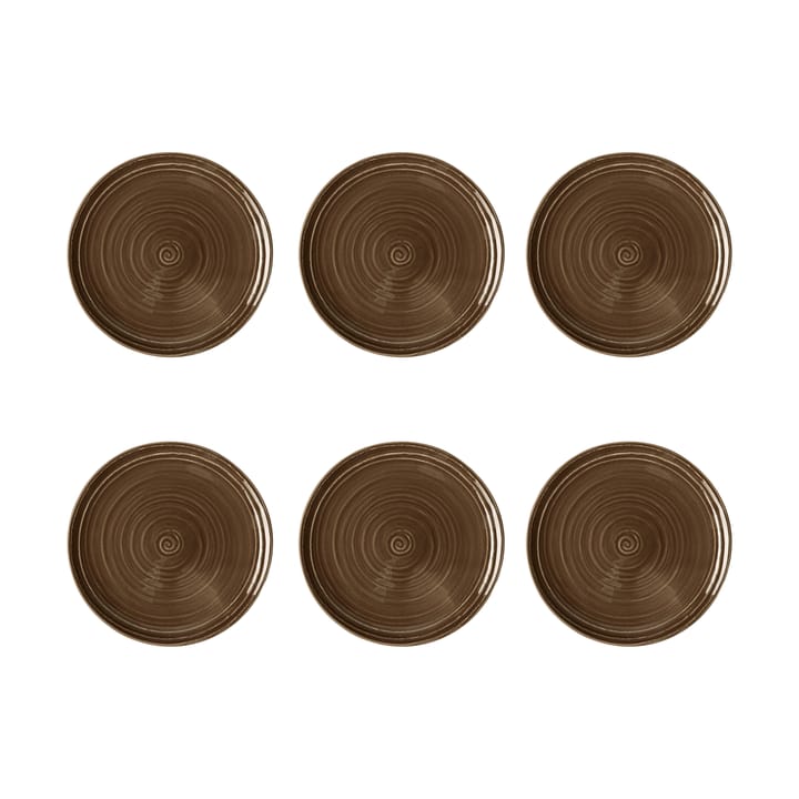 Terra tallrik Ø17,7 cm 6-pack - Earth Brown - Seltmann Weiden