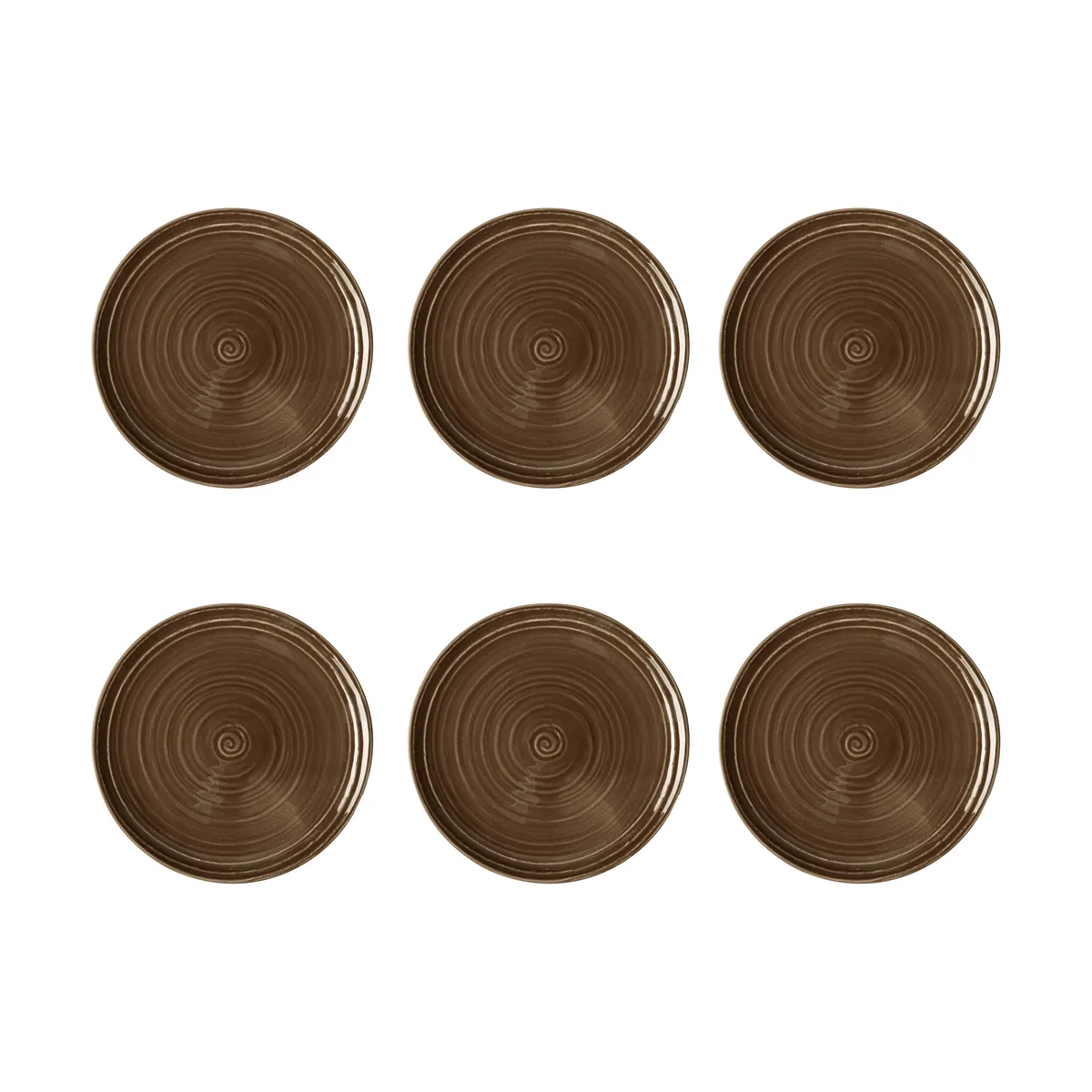Seltmann Weiden Terra tallrik Ø17,7 cm 6-pack Earth Brown