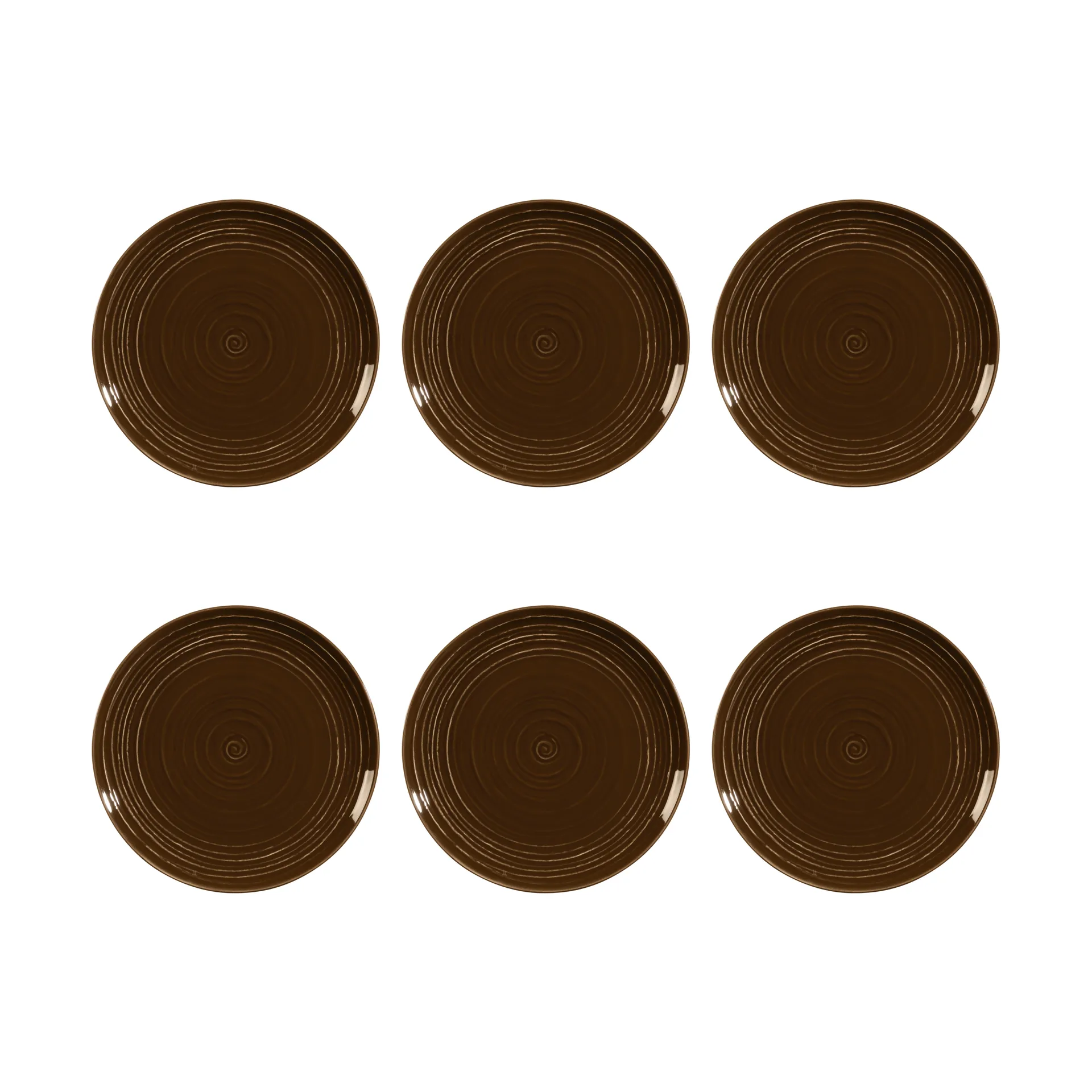 Terra tallrik Ø22,7 cm 6-pack, Earth Brown Seltmann Weiden