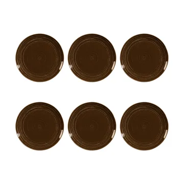 Terra tallrik Ø22,7 cm 6-pack - Earth Brown - Seltmann Weiden